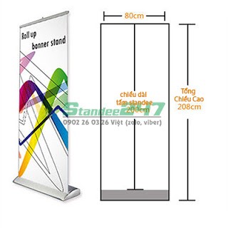 Standee Hào Hoa 2 Mặt 80x200